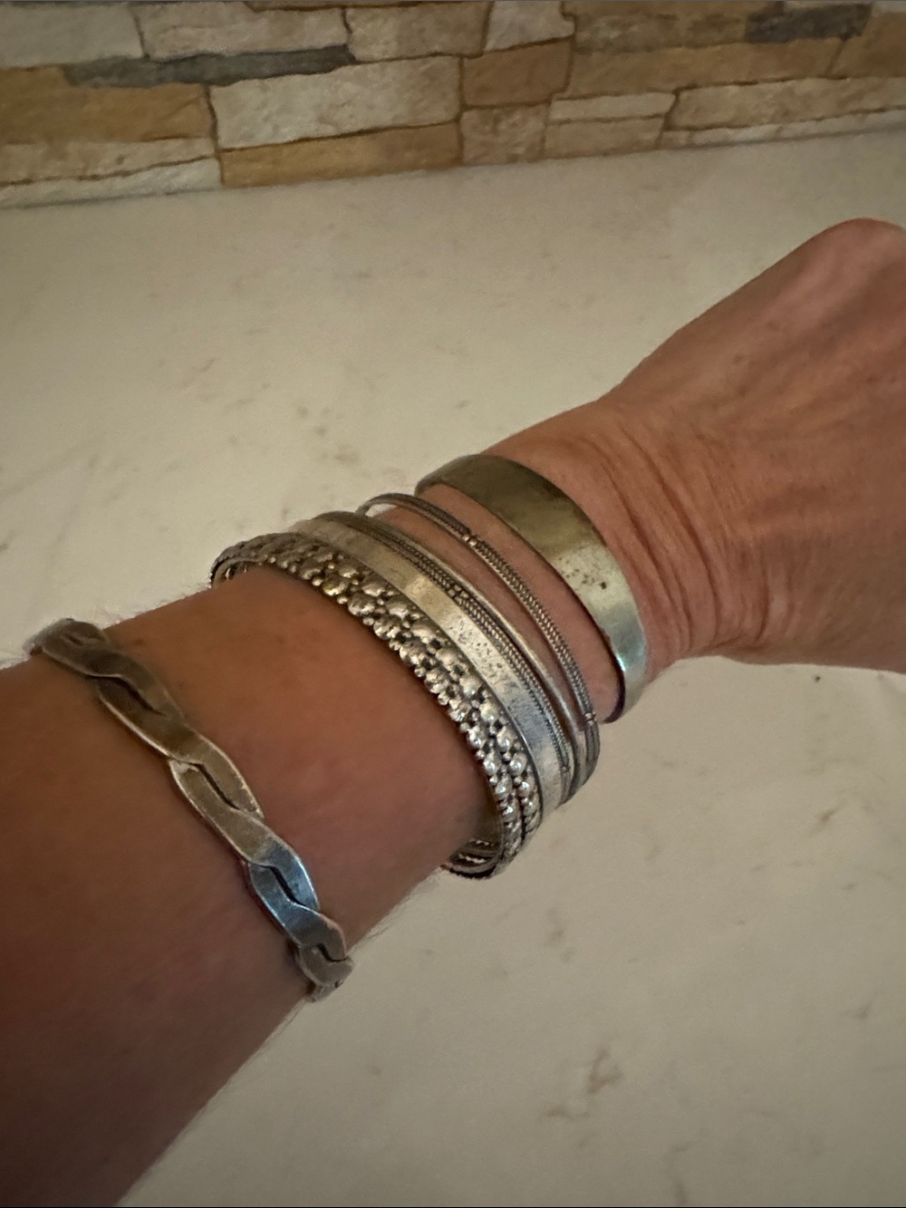 Silver Bracelet Set